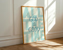 Minimalist decor with unframed Christian wall art and clean lines