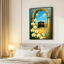 Canvas wall art inspired by Mecca and Islamic architecture