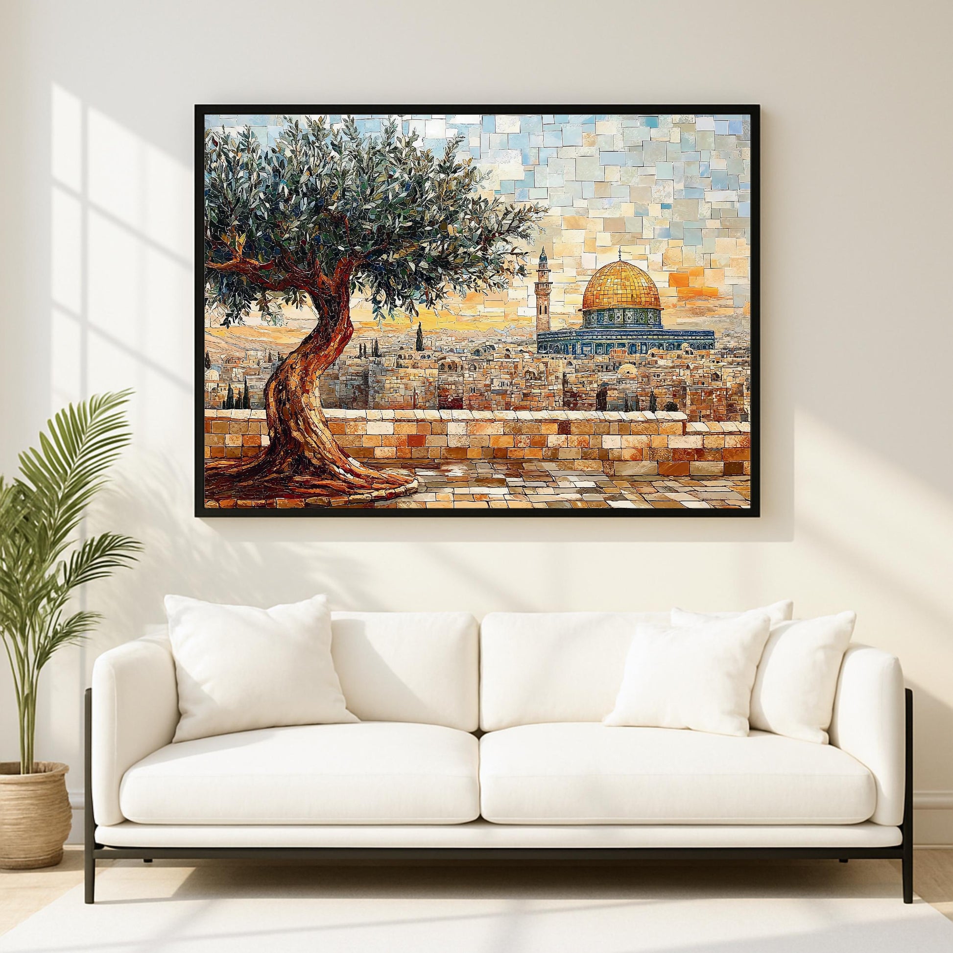 Decorative Islamic art print suitable for hallway or gallery