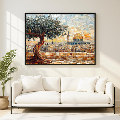 Decorative Islamic art print suitable for hallway or gallery