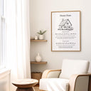 Neutral color Islamic art print for walls