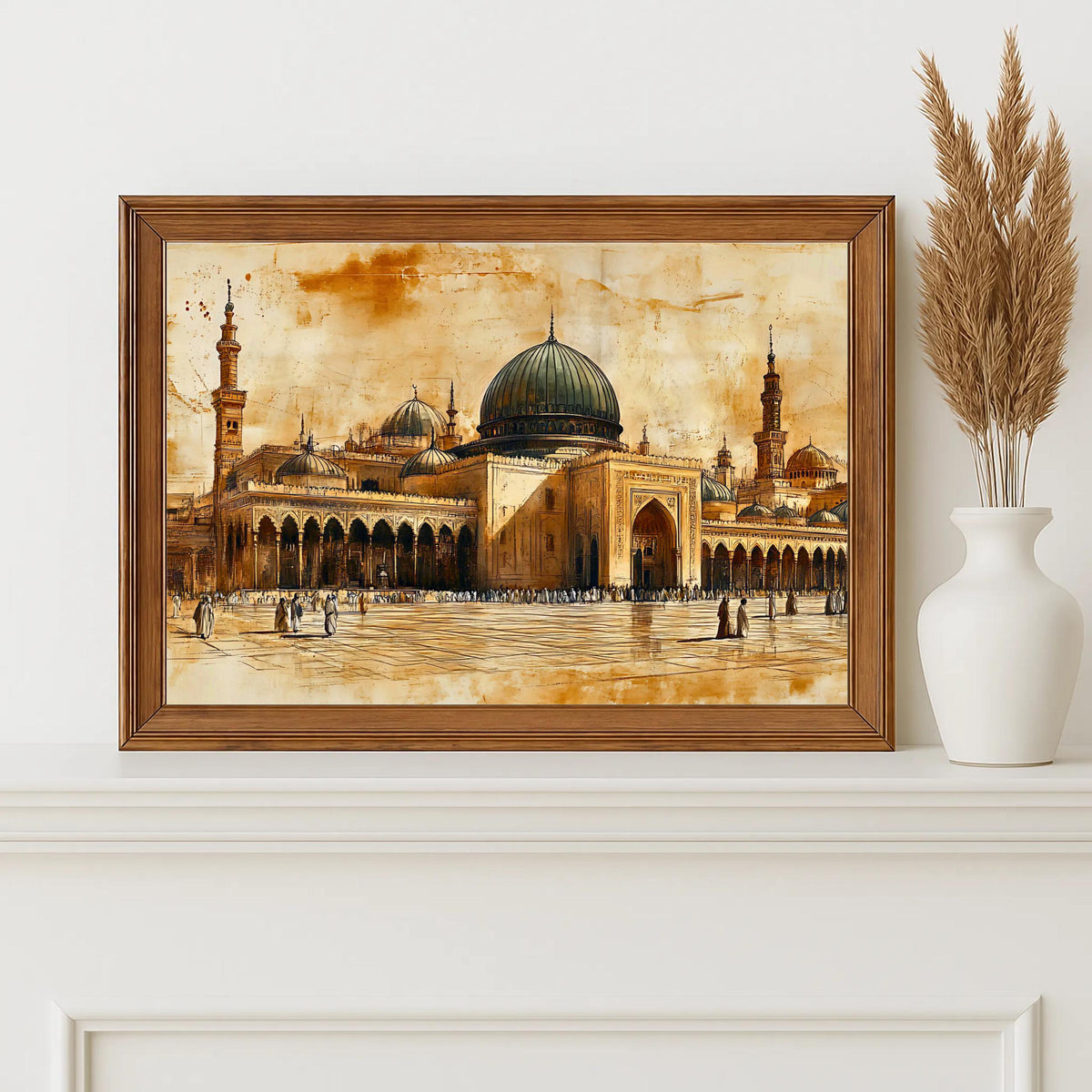 Masjid Al-Nabawi Vintage Islamic Wall Art – Artbyusuf