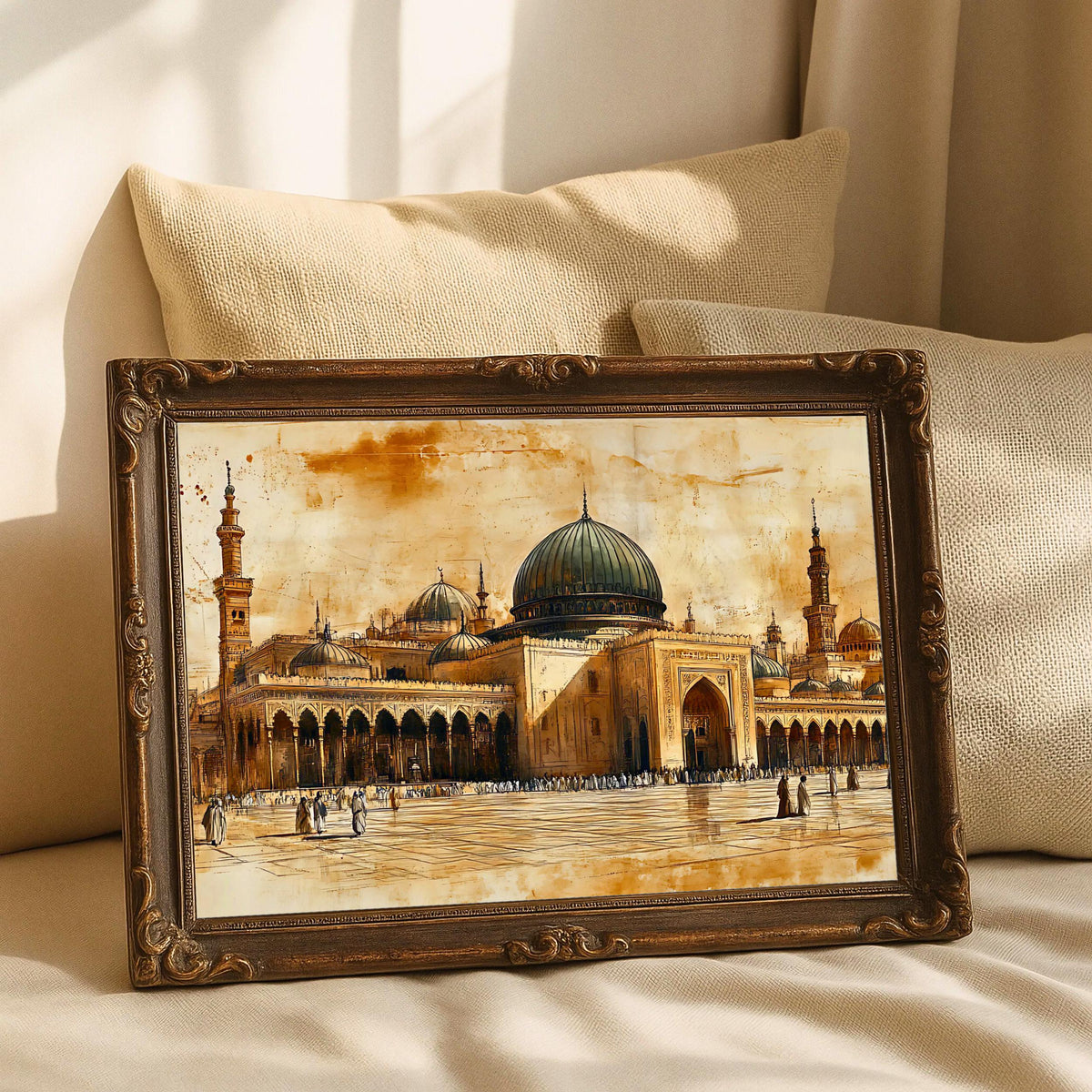 Masjid Al-Nabawi Vintage Islamic Wall Art – Artbyusuf