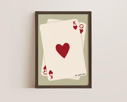 Romantic couples wall art in modern bedroom setting above bed