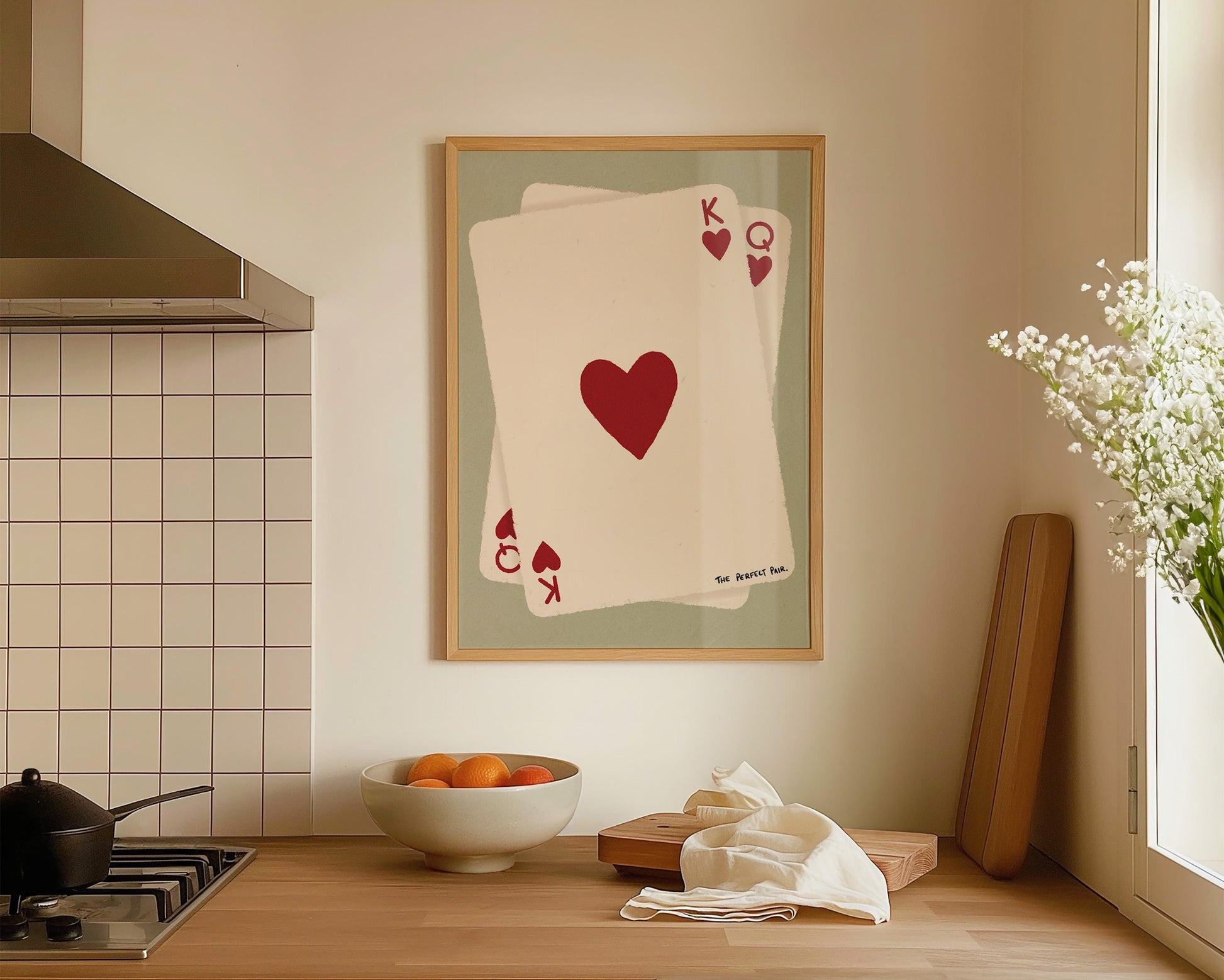 Alternate view of playing card design with soft lighting
