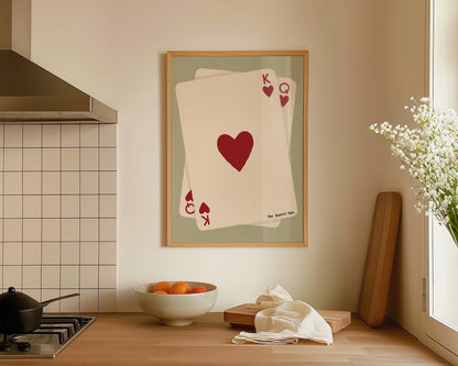 Alternate view of playing card design with soft lighting