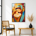 Sacred Mary and Jesus wall piece suitable for home chapel or altar area