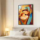 Religious wall art for prayer spaces featuring Mary and Jesus