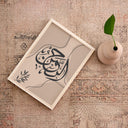 Bedroom decor with Arabic calligraphy print