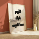 Typographic Arabic art for contemporary living space