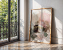 Modern wall art for bedrooms featuring abstract watercolor motifs