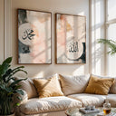 Minimalist Islamic art print set for hallway or office walls