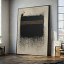 Modern Islamic canvas wall art featuring minimalist Arabic calligraphy for living room display