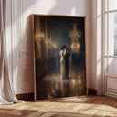 Classic ballroom scene suitable for dark academia decor