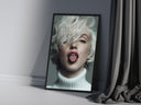 Iconic Marilyn Monroe wall art in bold pop art style