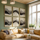 Soft peach and cream Islamic wall art with flowing script