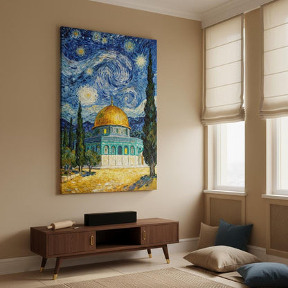 Elegant Islamic wall art – Dome of the Rock design
