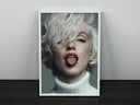 Living room wall with Marilyn Monroe Pop Art canvas