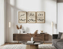 Soft floral motifs complementing Arabic script