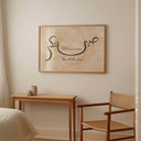 Studio shot of Sabr & Shukr wall art in white frame