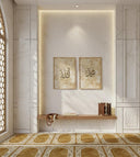 Group of three wall panels for living room decor