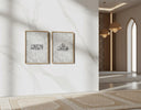 Arabic Kalimat al-Tawhid wall art ready-to-hang detail