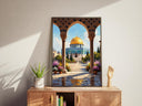 Elegant Islamic art wall decor with modern abstract design