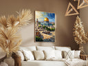 Home office wall art: Dome of the Rock painting on canvas