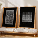Spiritual Muslim decor with Kaaba door and Allah names