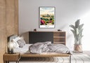 Historic Jerusalem landmarks in a vibrant watercolor composition