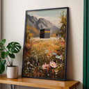 Serene earth-toned Islamic art print