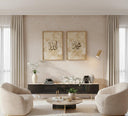 Framed beige calligraphy wall art for entryway