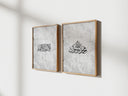 Abstract Islamic Kalimat al-Tawhid wall decor design