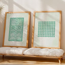 Framed-ready Kaaba-themed wall art for home