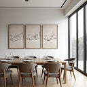 Close-up of beige Islamic script on wall art print