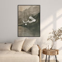 Abstract calligraphy poster for Gratitude motif