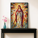 Sacred Heart detail in Virgin Mary mosaic design