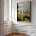 Pastel coastal scene of a seaside picnic – wall decor, view 2