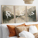 Abstract calligraphy poster for Patience motif