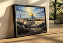Warm-toned Jerusalem vista wall art