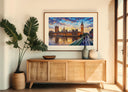 Classic London wall decor with Big Ben silhouette
