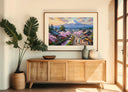 Minimalist Mount Fuji landscape wall decor for home or office