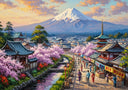 Serene Japanese landscape wall decor perfect for meditation spaces