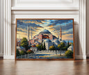 Hagia Sophia wall art print in textured oil painting style
