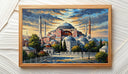 Textured oil painting style Hagia Sophia wall print