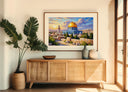 Travel-inspired Jerusalem wall decor featuring Dome of the Rock