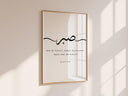 Sabr Islamic Wall Art Quran 8:46 Arabic calligraphy print close-up