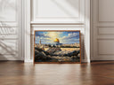 Al Aqsa Mosque accent in abstract Islamic design