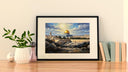 Calm interior wall decor featuring Dome of the Rock