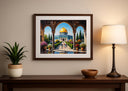 Warm tones in Jerusalem Al Aqsa texture wall art